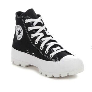 Converse Platform High Top Sneaker - Black & White